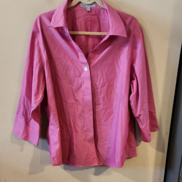 Pink Women's Button-Up Shirt - Picture 1 of 4